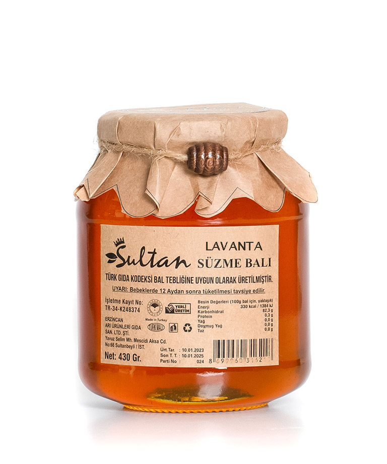 LAVANTA SÜZME BAL (430 GR)